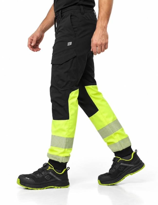 Elastické reflexné nohavice Bosafety Comfort