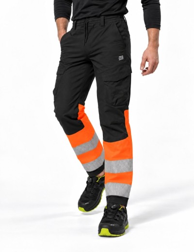 Elastické reflexné nohavice Bosafety Comfort